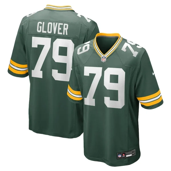 Travis glover green bay packers nike game jersey Green