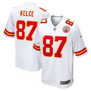 Travis kelce kansas city chiefs nike player game jersey White
