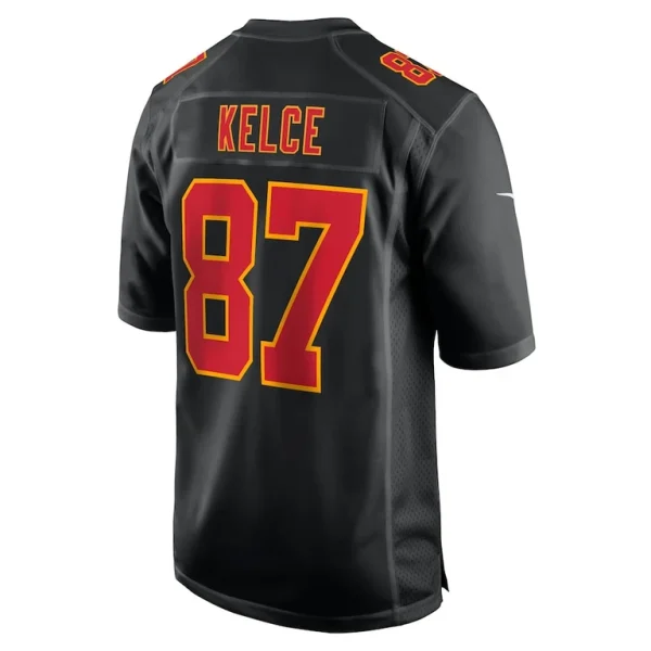 Travis kelce kansas city chiefs nike super bowl lix fashion game jersey Carbon black L