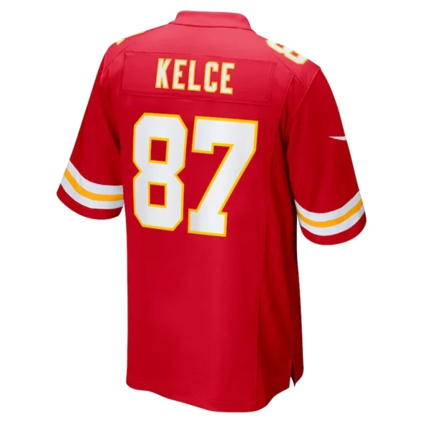 Travis kelce kansas city chiefs nike super bowl lix game jersey Red L