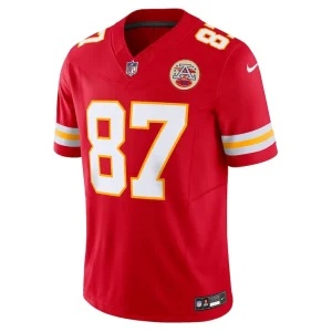Travis kelce kansas city chiefs nike vapor f.u.s.e. limited jersey Red M