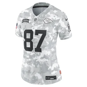 Travis kelce kansas city chiefs nike womens 2024 salute to service limited jersey Arctic camo M