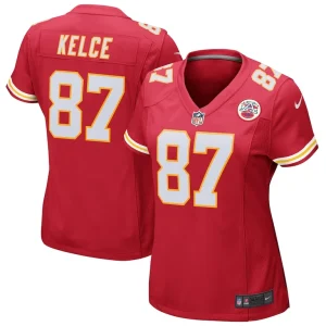 Travis kelce kansas city chiefs nike womens game jersey Red