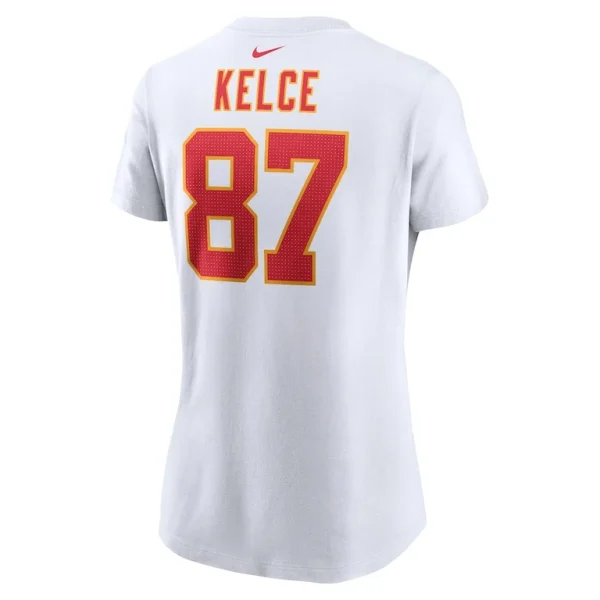 Travis kelce kansas city chiefs nike womens player name number t shirt White L