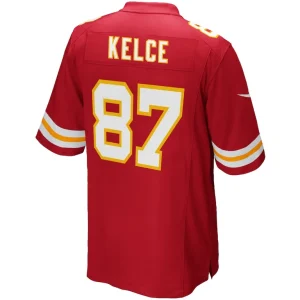Travis kelce kansas city chiefs nike youth game jersey Red Yth L