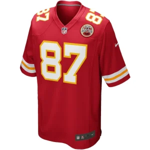 Travis kelce kansas city chiefs nike youth game jersey Red Yth M