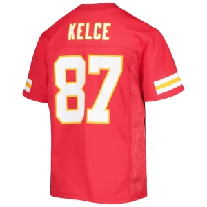 Travis kelce kansas city chiefs youth replica player jersey Red Yth L