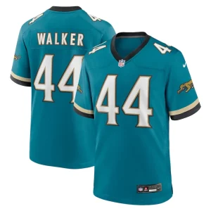 Travon walker jacksonville jaguars nike prowler throwback player game jersey Teal