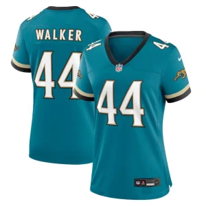 Travon walker jacksonville jaguars nike womens prowler throwback game jersey Teal