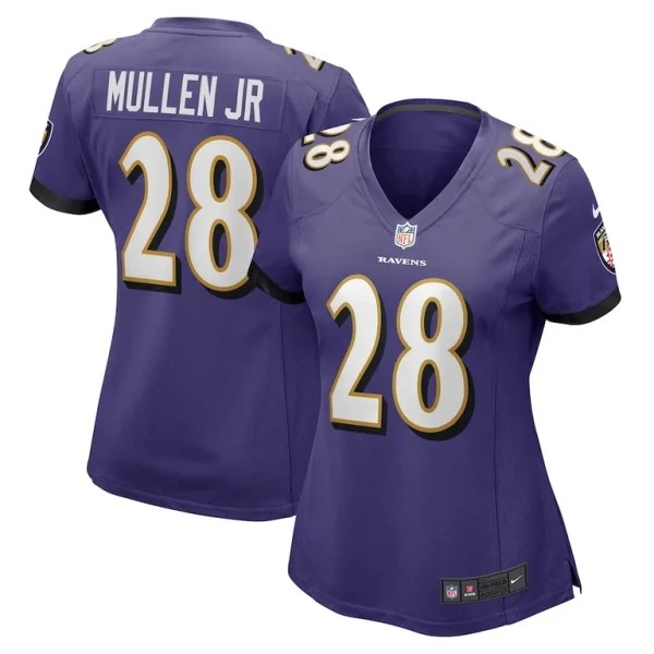 Trayvon mullen jr. baltimore ravens nike womens team game jersey Purple