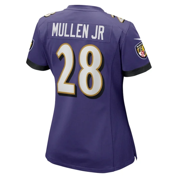 Trayvon mullen jr. baltimore ravens nike womens team game jersey Purple L