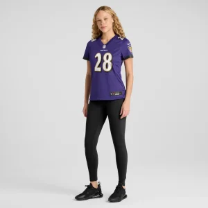 Trayvon mullen jr. baltimore ravens nike womens team game jersey Purple XL