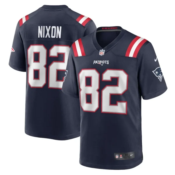 Tre nixon new england patriots nike player game jersey Navy