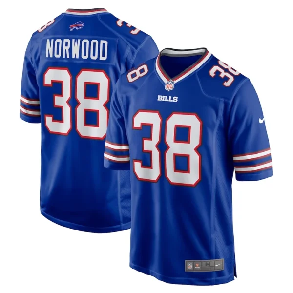 Tre norwood buffalo bills nike team game jersey Royal