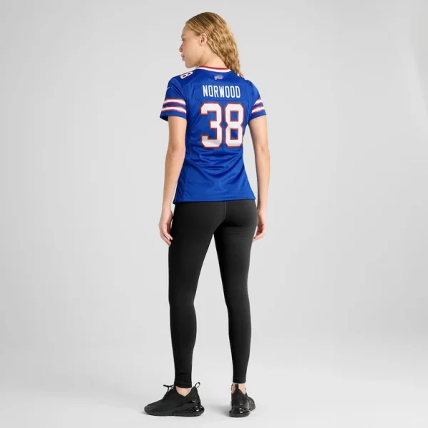 Tre norwood buffalo bills nike womens team game jersey Royal 2XL