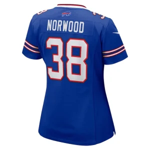 Tre norwood buffalo bills nike womens team game jersey Royal L