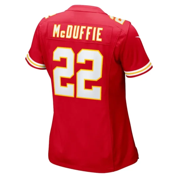 Trent mcduffie kansas city chiefs nike womens game jersey Red L