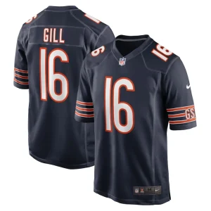 Trenton gill chicago bears nike game player jersey Navy