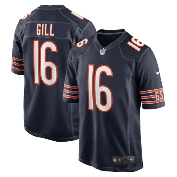 Trenton gill chicago bears nike game player jersey Navy