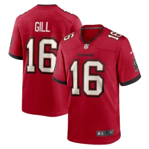 Trenton gill tampa bay buccaneers nike team game jersey Red