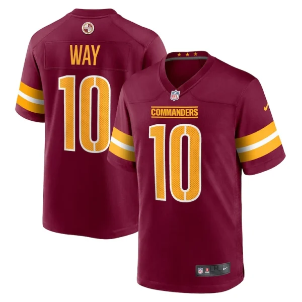 Tress way washington commanders nike game jersey Burgundy