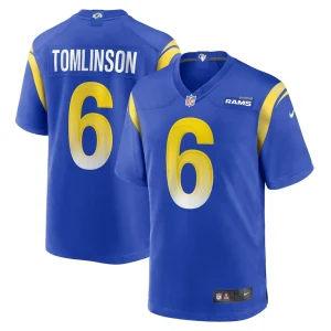 Trevius hodges tomlinson los angeles rams nike team game jersey Royal