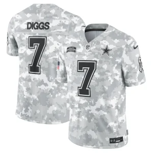 Trevon diggs dallas cowboys nike 2024 salute to service limited jersey Arctic camo