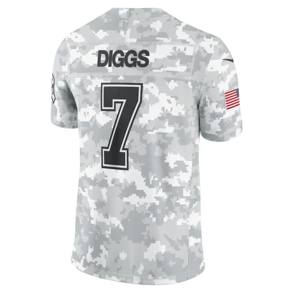 Trevon diggs dallas cowboys nike 2024 salute to service limited jersey Arctic camo L