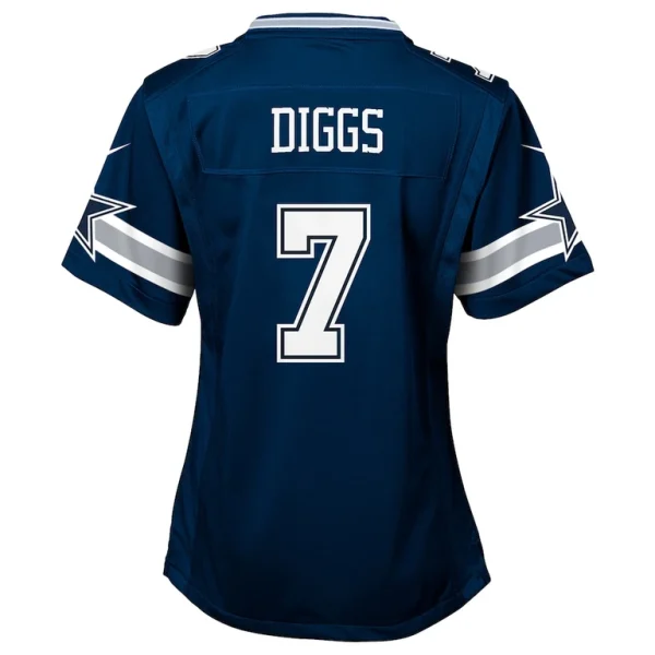 Trevon diggs dallas cowboys nike girls youth game jersey Navy Yth L