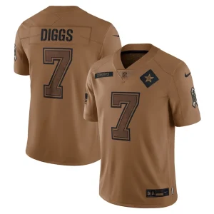 Trevon diggs dallas cowboys nike salute to service limited jersey Brown