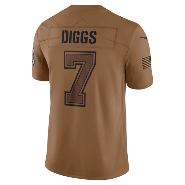 Trevon diggs dallas cowboys nike salute to service limited jersey Brown L
