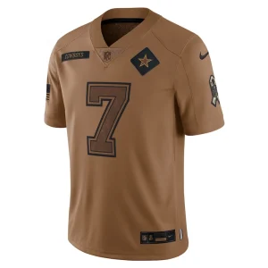 Trevon diggs dallas cowboys nike salute to service limited jersey Brown M