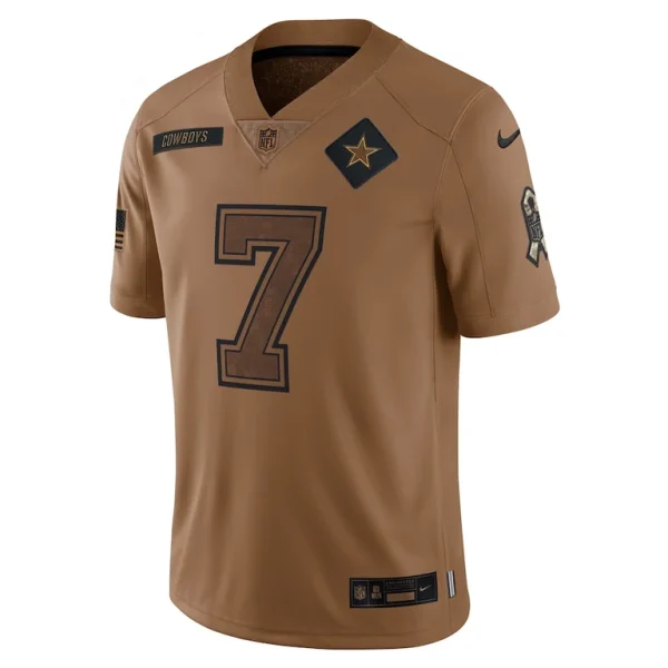 Trevon diggs dallas cowboys nike salute to service limited jersey Brown M