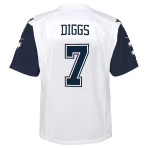 Trevon diggs dallas cowboys nike youth alternate game jersey White Yth L
