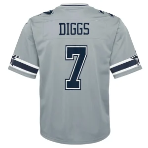 Trevon diggs dallas cowboys nike youth inverted game jersey Silver Yth L
