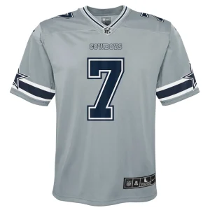 Trevon diggs dallas cowboys nike youth inverted game jersey Silver Yth M