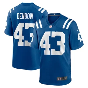 Trevor denbow indianapolis colts nike game player jersey Royal