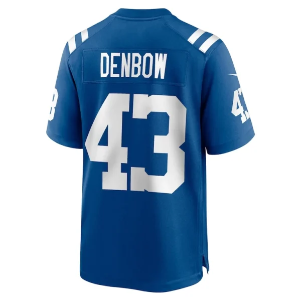 Trevor denbow indianapolis colts nike game player jersey Royal L