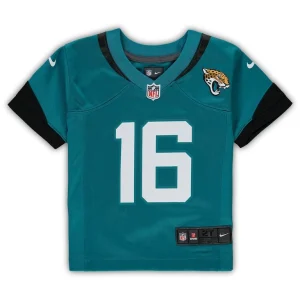 Trevor lawrence jacksonville jaguars nike infant game jersey Teal 18 MO
