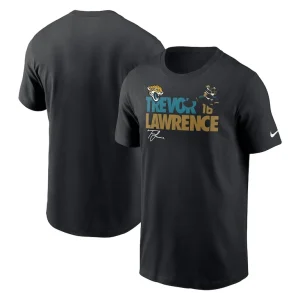 Trevor lawrence jacksonville jaguars nike player graphic t shirt Black