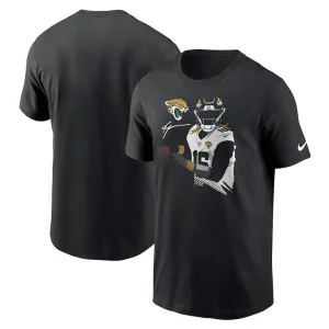 Trevor lawrence jacksonville jaguars nike player graphic t shirt Black