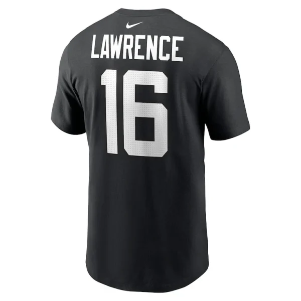 Trevor lawrence jacksonville jaguars nike player name number t shirt Black L
