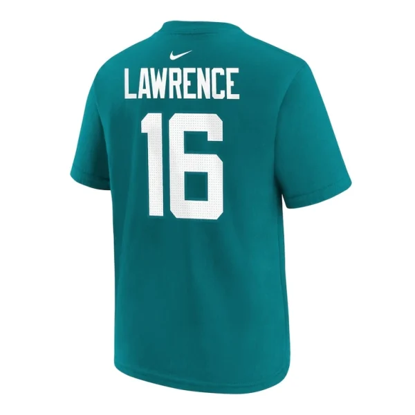Trevor lawrence jacksonville jaguars nike preschool player name number t shirt Teal 7