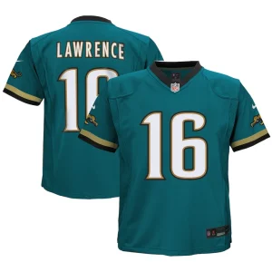 Trevor lawrence jacksonville jaguars nike preschool prowler throwback player game jersey Teal