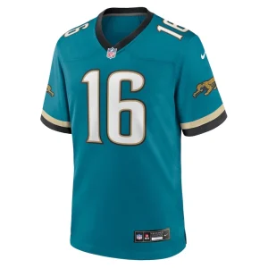 Trevor lawrence jacksonville jaguars nike prowler throwback player game jersey Teal M