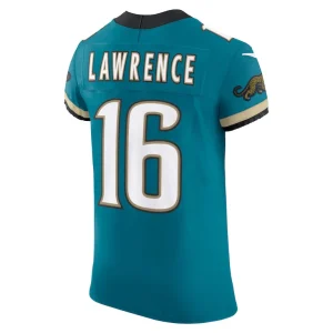 Trevor lawrence jacksonville jaguars nike prowler throwback vapor f.u.s.e. elite jersey Teal 48