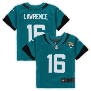 Trevor lawrence jacksonville jaguars nike toddler game jersey Teal