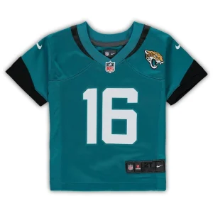 Trevor lawrence jacksonville jaguars nike toddler game jersey Teal 3T