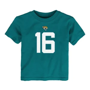 Trevor lawrence jacksonville jaguars nike toddler player name number t shirt Teal 3T