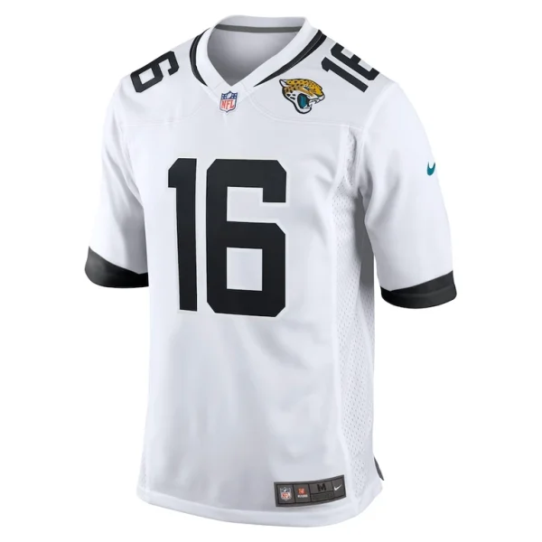 Trevor lawrence jacksonville jaguars nike white game jersey White M